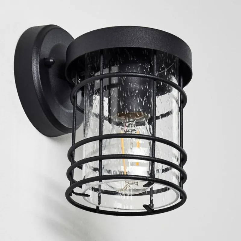 hofstein Applique murale d'extérieur Bjerndrup Noir, 1 lumière