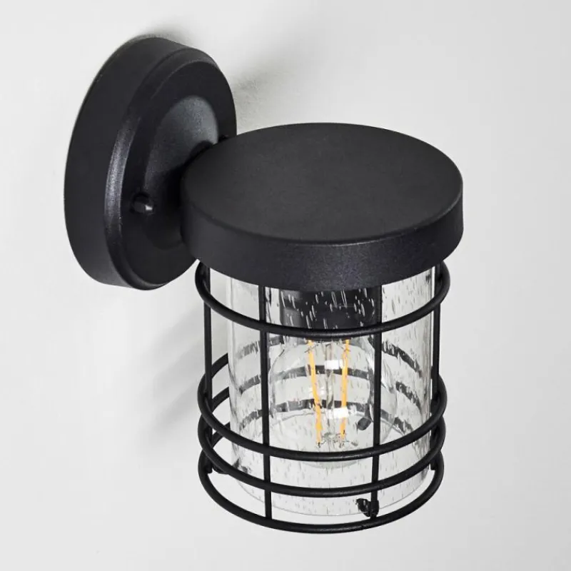 hofstein Applique murale d'extérieur Bjerndrup Noir, 1 lumière