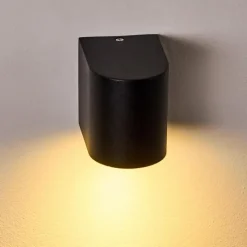 hofstein Applique murale d'extérieur Nordborg LED Noir, 1 lumière