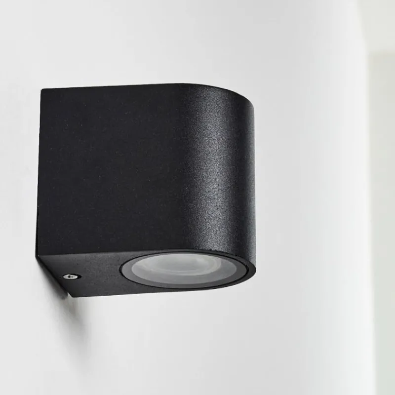 hofstein Applique murale d'extérieur Nordborg LED Noir, 1 lumière