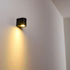 hofstein Applique murale d'extérieur Nordborg LED Noir, 1 lumière