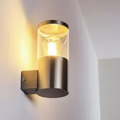 hofstein Applique murale d'extérieur Bodio Chrome, 1 lumière