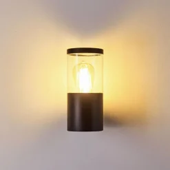 hofstein Applique murale d'extérieur Bodio Noir, 1 lumière