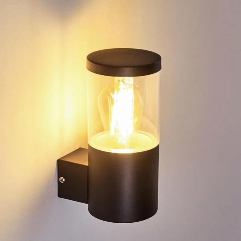 hofstein Applique murale d'extérieur Bodio Noir, 1 lumière