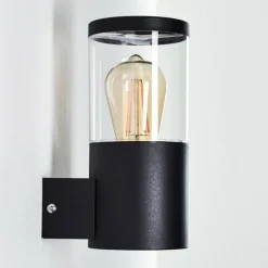 hofstein Applique murale d'extérieur Bodio Noir, 1 lumière