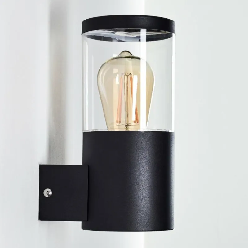 hofstein Applique murale d'extérieur Bodio Noir, 1 lumière