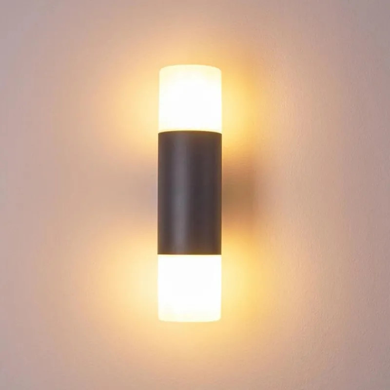 hofstein Applique murale d'extérieur Schafhaus Anthracite, 2 lumières