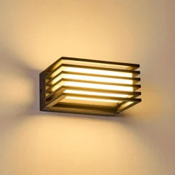 hofstein Applique murale d'extérieur Michele LED Noir, 1 lumière