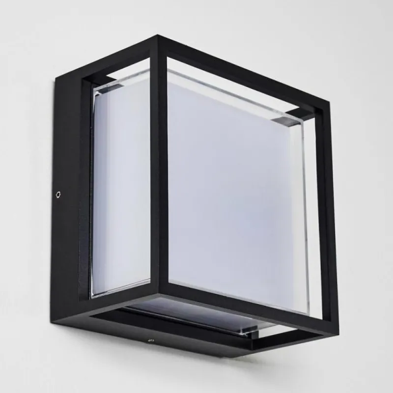 hofstein Applique murale d'extérieur Lysabild LED Noir, 1 lumière