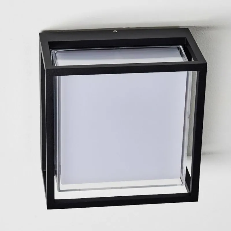 hofstein Applique murale d'extérieur Lysabild LED Noir, 1 lumière