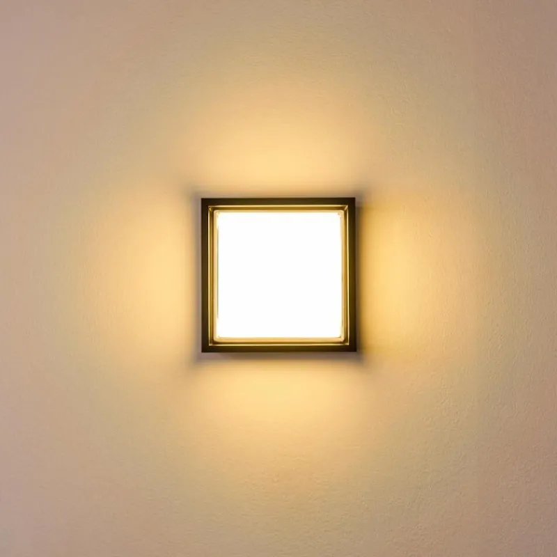 hofstein Applique murale d'extérieur Lysabild LED Noir, 1 lumière