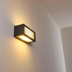 hofstein Applique murale d'extérieur Naldmadebro Anthracite, 1 lumière