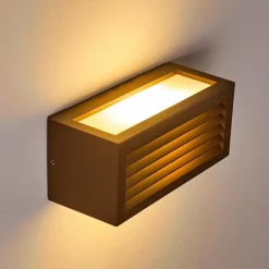 hofstein Applique murale d'extérieur Naldmadebro Brun, 1 lumière