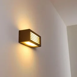 hofstein Applique murale d'extérieur Naldmadebro Brun, 1 lumière