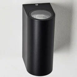 hofstein Applique murale d'extérieur Norrelogum Noir, 2 lumières