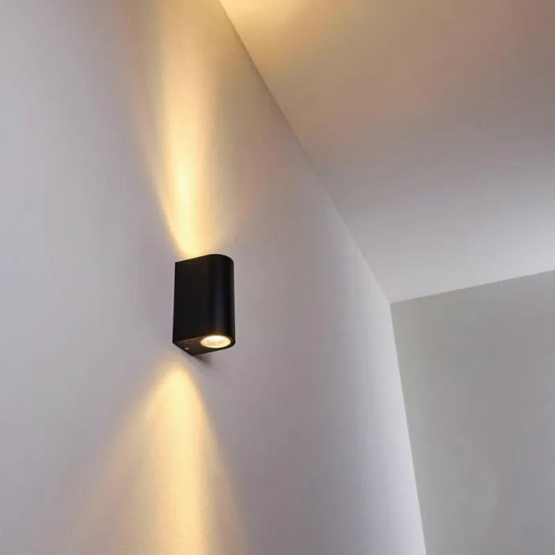 hofstein Applique murale d'extérieur Norrelogum Noir, 2 lumières