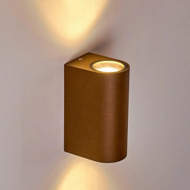 hofstein Applique murale d'extérieur Norrelogum Rouille, 2 lumières