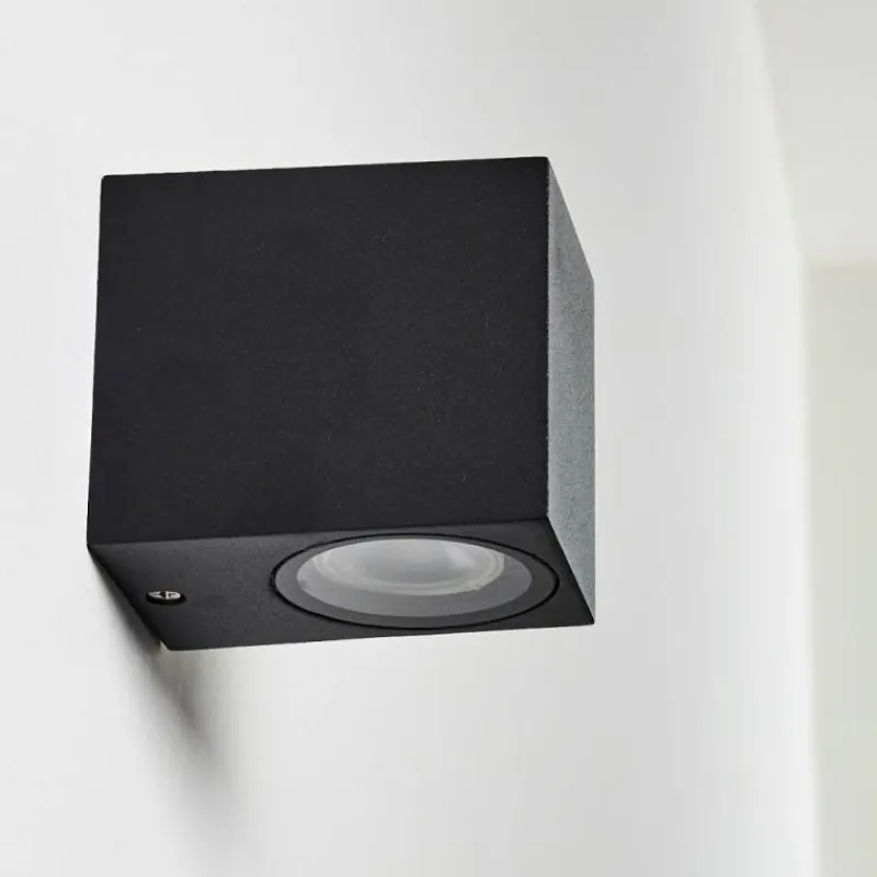 hofstein Applique murale d'extérieur Nordborg LED Noir, 1 lumière