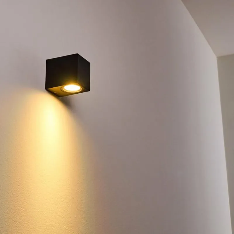 hofstein Applique murale d'extérieur Nordborg LED Noir, 1 lumière