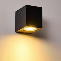 hofstein Applique murale d'extérieur Nordborg LED Noir, 1 lumière