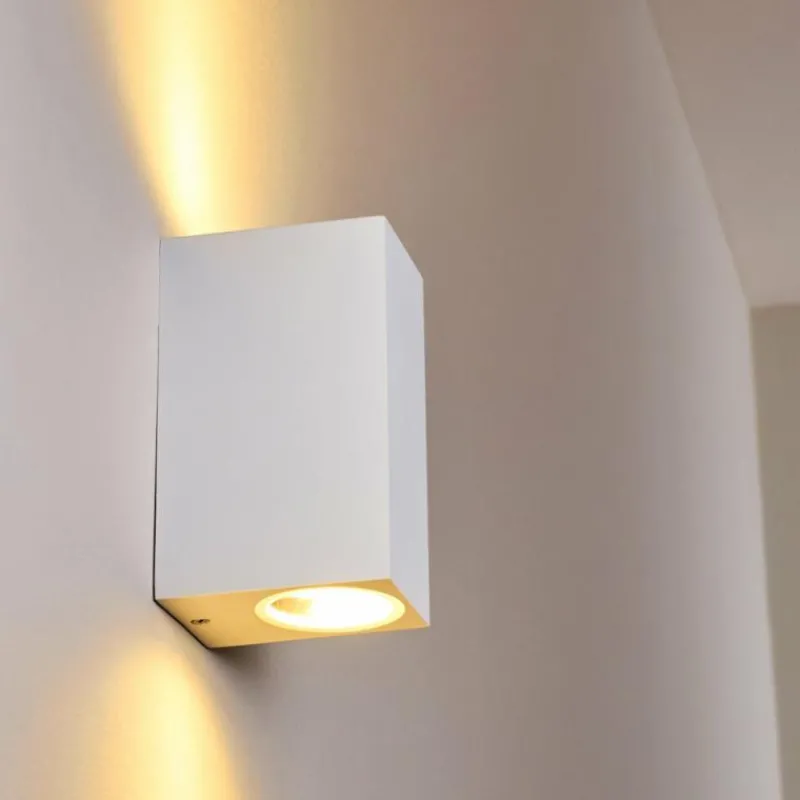 hofstein Applique murale d'extérieur Nordborg LED Blanc, 2 lumières