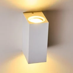 hofstein Applique murale d'extérieur Nordborg LED Blanc, 2 lumières