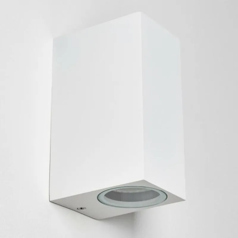 hofstein Applique murale d'extérieur Nordborg LED Blanc, 2 lumières