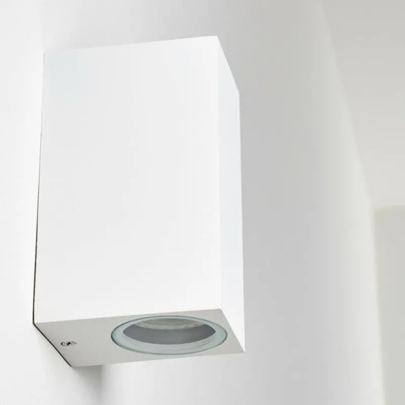 hofstein Applique murale d'extérieur Nordborg LED Blanc, 2 lumières