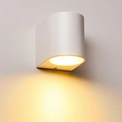 hofstein Applique murale d'extérieur Nordborg LED Blanc, 1 lumière