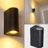 hofstein Applique murale d'extérieur Nordborg LED Noir, 2 lumières
