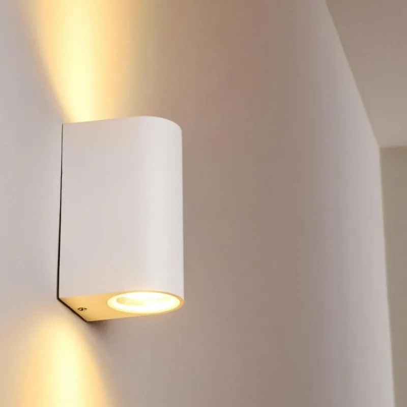 hofstein Applique murale d'extérieur Nordborg LED Blanc, 2 lumières