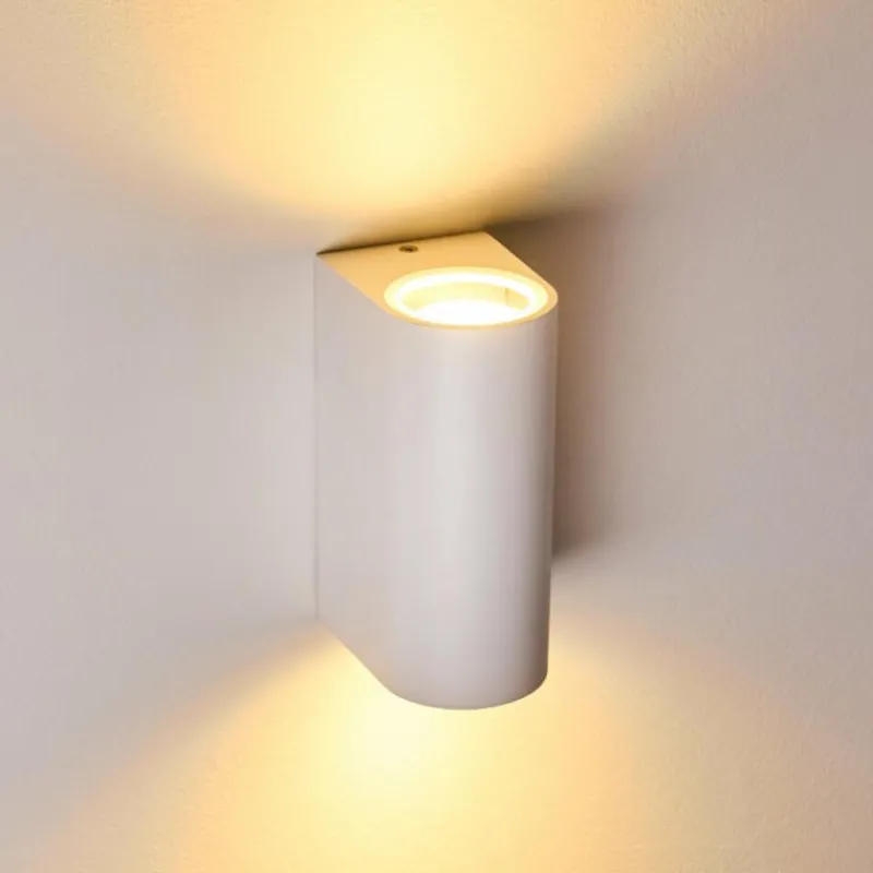 hofstein Applique murale d'extérieur Nordborg LED Blanc, 2 lumières