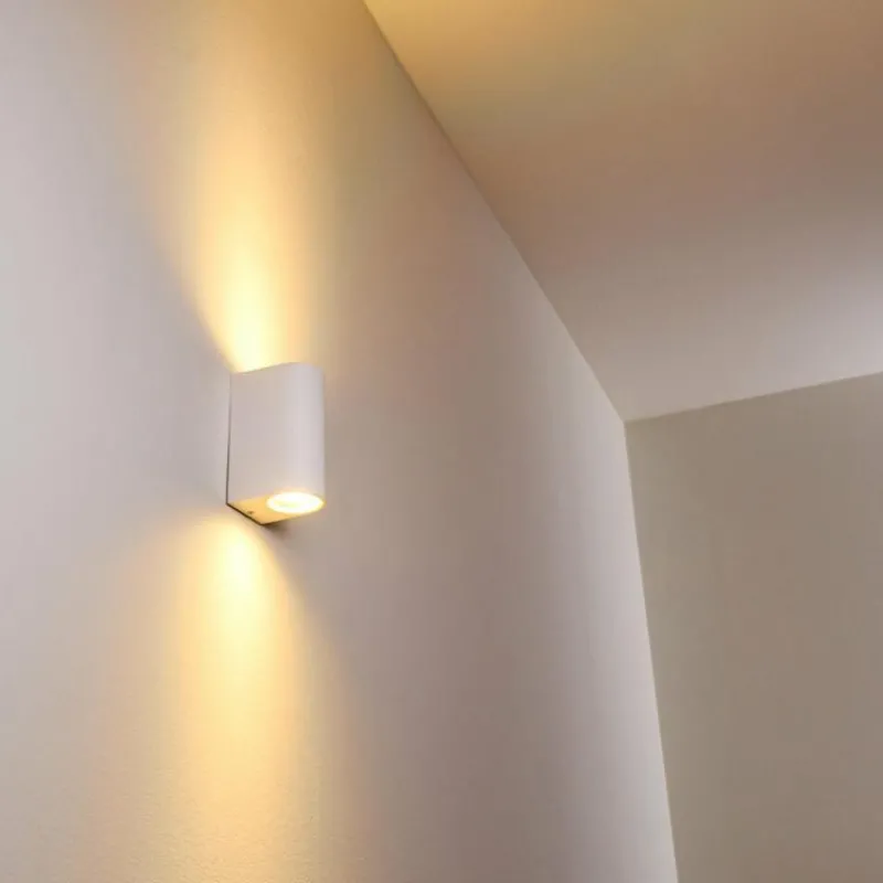 hofstein Applique murale d'extérieur Nordborg LED Blanc, 2 lumières