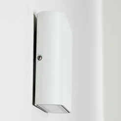 hofstein Applique murale d'extérieur Tinglev LED Blanc, 2 lumières