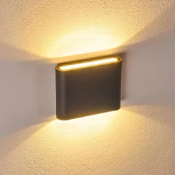 hofstein Applique murale d'extérieur Tinglev LED Anthracite, 2 lumières
