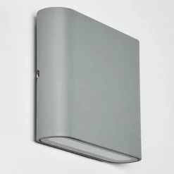 hofstein Applique murale d'extérieur Tinglev LED Gris, 2 lumières