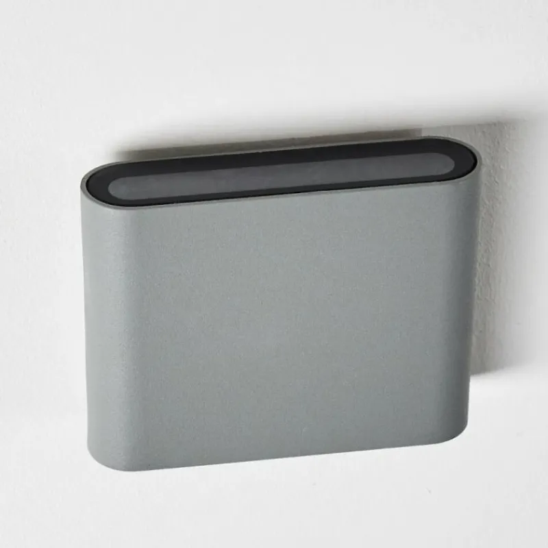 hofstein Applique murale d'extérieur Tinglev LED Gris, 2 lumières