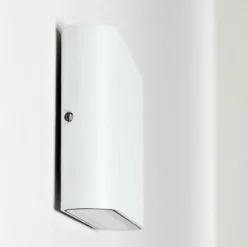 hofstein Applique murale d'extérieur Tinglev LED Blanc, 2 lumières