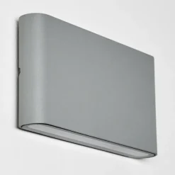 hofstein Applique murale d'extérieur Tinglev LED Gris, 2 lumières