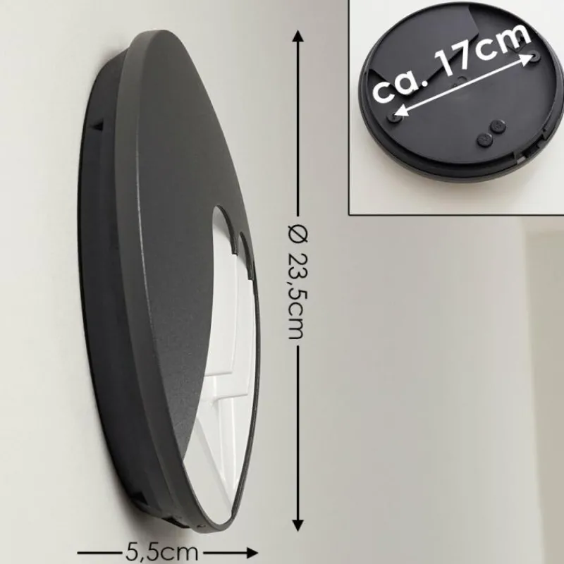 hofstein Applique murale d'extérieur Silvso LED Anthracite, 3 lumières