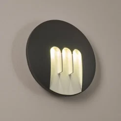hofstein Applique murale d'extérieur Silvso LED Anthracite, 3 lumières