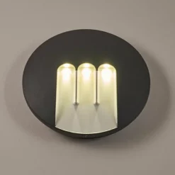 hofstein Applique murale d'extérieur Silvso LED Anthracite, 3 lumières