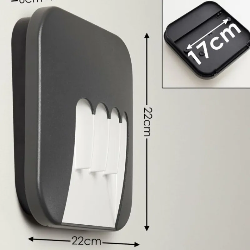 hofstein Applique murale d'extérieur Silvso LED Anthracite, 4 lumières