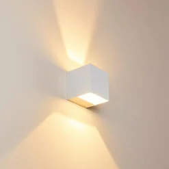 hofstein Applique murale d'extérieur Fauderup LED Blanc, 2 lumières