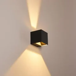 hofstein Applique murale d'extérieur Fauderup LED Anthracite, 2 lumières