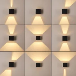 hofstein Applique murale d'extérieur Fauderup LED Anthracite, 2 lumières