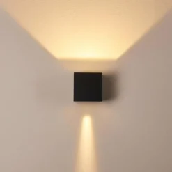 hofstein Applique murale d'extérieur Fauderup LED Anthracite, 2 lumières