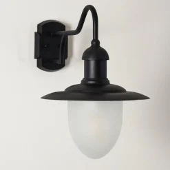 Luminaires Rustiques-hofstein Applique murale d'extérieur Surnu Noir, 1 lumière