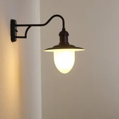 Luminaires Rustiques-hofstein Applique murale d'extérieur Surnu Noir, 1 lumière