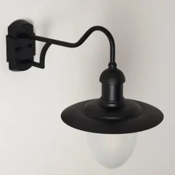 Luminaires Rustiques-hofstein Applique murale d'extérieur Surnu Noir, 1 lumière